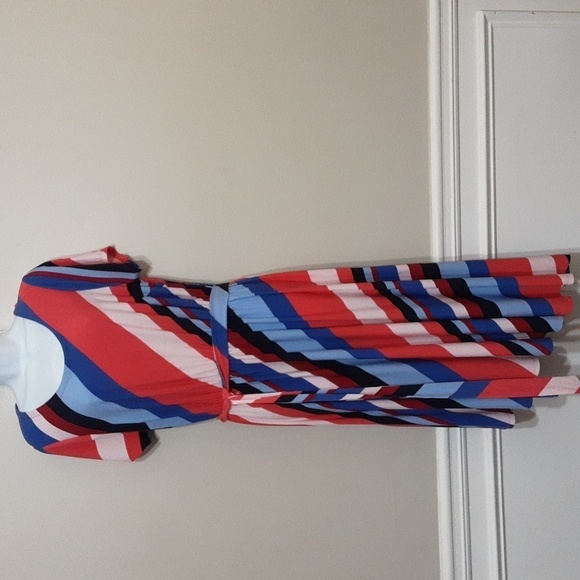 Lane Bryant midi asymmetrical hem dress women 10/12 casual party  y2k Vavztion - Picture 5 of 11